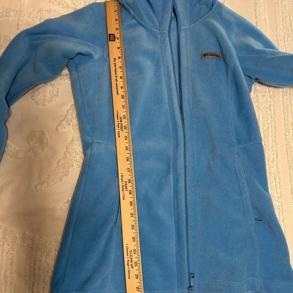 Columbia Sky Blue Hooded Fleece Jacket - Picture 5 of 6